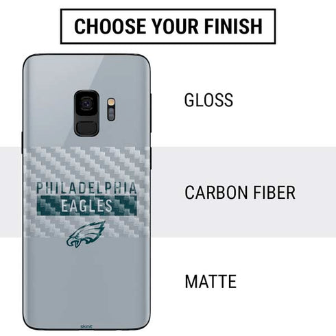 NFL Philadelphia Eagles Silver Performance Series Galaxy S9 Skin