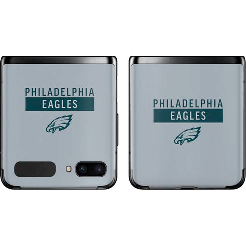 NFL Philadelphia Eagles Silver Performance Series Galaxy Z Flip Skin