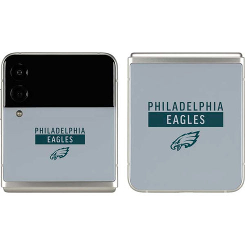 NFL Philadelphia Eagles Silver Performance Series Galaxy Z Flip3 5G Skin
