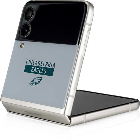 NFL Philadelphia Eagles Silver Performance Series Galaxy Z Flip3 5G Skin