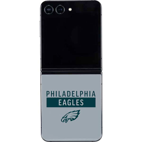 NFL Philadelphia Eagles Silver Performance Series Galaxy Z Flip5 5G Skin
