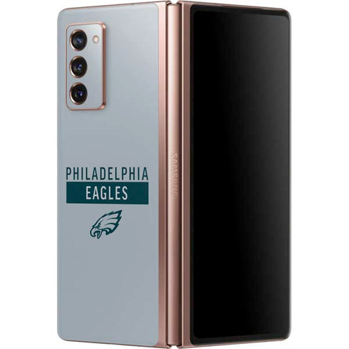 NFL Philadelphia Eagles Silver Performance Series Galaxy Z Fold2 5G Skin