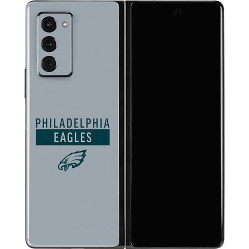 NFL Philadelphia Eagles Silver Performance Series Galaxy Z Fold2 5G Skin