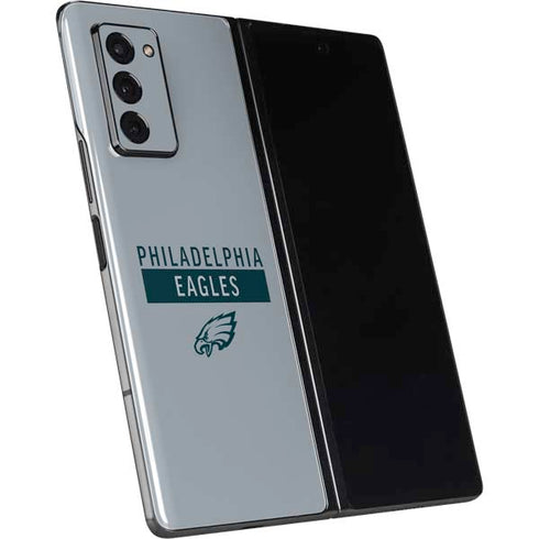 NFL Philadelphia Eagles Silver Performance Series Galaxy Z Fold2 5G Skin