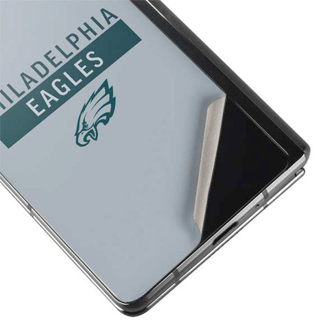 NFL Philadelphia Eagles Silver Performance Series Galaxy Z Fold2 5G Skin