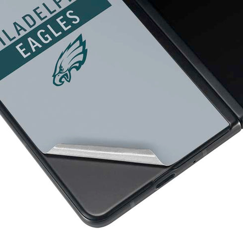 NFL Philadelphia Eagles Silver Performance Series Galaxy Z Fold3 5G Skin