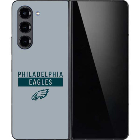 NFL Philadelphia Eagles Silver Performance Series Galaxy Z Fold5 5G Skin