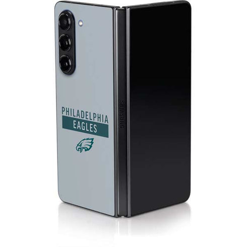 NFL Philadelphia Eagles Silver Performance Series Galaxy Z Fold5 5G Skin