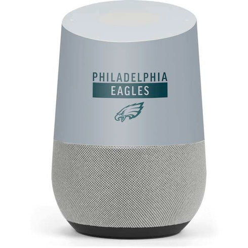 NFL Philadelphia Eagles Silver Performance Series Google Home Skin
