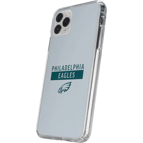 NFL Philadelphia Eagles Silver Performance Series iPhone 11 Pro Clear Case