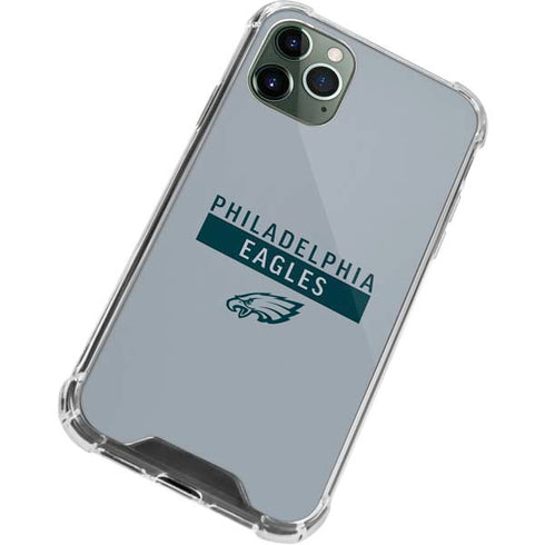 NFL Philadelphia Eagles Silver Performance Series iPhone 11 Pro Max Clear Case