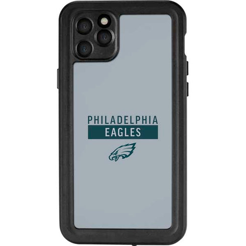 NFL Philadelphia Eagles Silver Performance Series iPhone 11 Pro Max Waterproof Case
