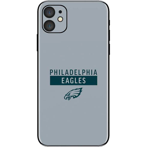 NFL Philadelphia Eagles Silver Performance Series iPhone 11 Skin