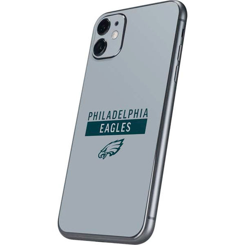 NFL Philadelphia Eagles Silver Performance Series iPhone 11 Skin