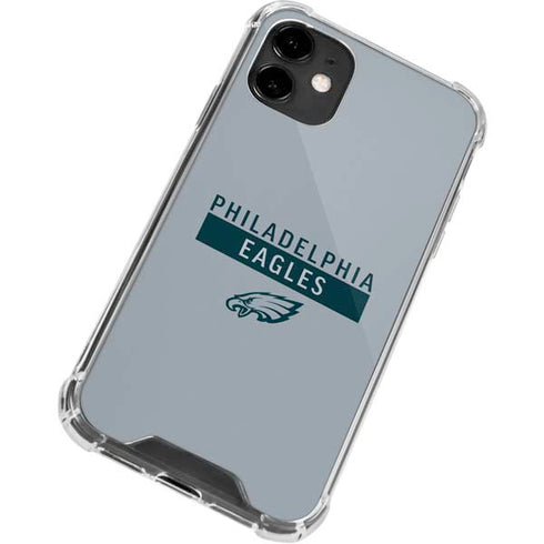 NFL Philadelphia Eagles Silver Performance Series iPhone 12 Clear Case