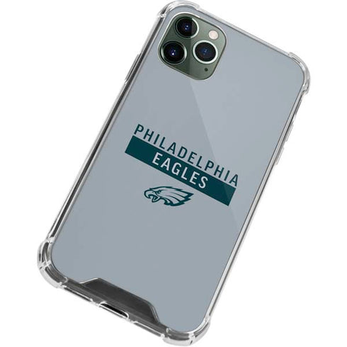 NFL Philadelphia Eagles Silver Performance Series iPhone 12 Pro Clear Case