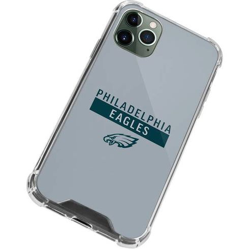NFL Philadelphia Eagles Silver Performance Series iPhone 12 Pro Max Clear Case