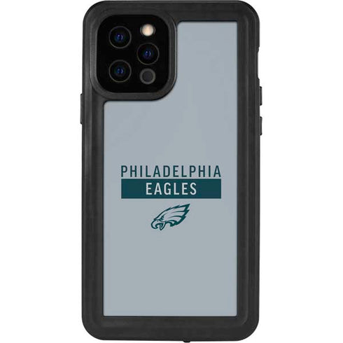 NFL Philadelphia Eagles Silver Performance Series iPhone 12 Pro Waterproof Case