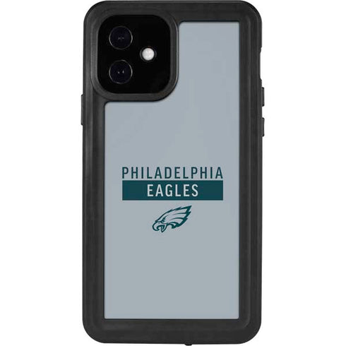 NFL Philadelphia Eagles Silver Performance Series iPhone 12 Waterproof Case