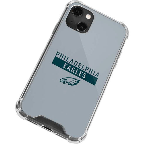 NFL Philadelphia Eagles Silver Performance Series iPhone 13 Mini Clear Case