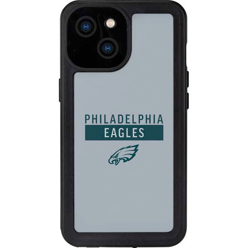 NFL Philadelphia Eagles Silver Performance Series iPhone 13 Mini Waterproof Case