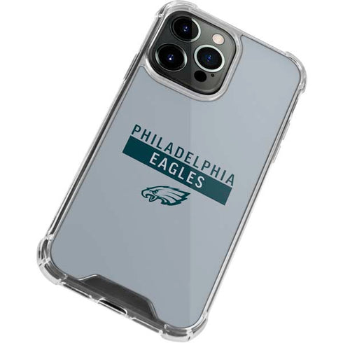 NFL Philadelphia Eagles Silver Performance Series iPhone 13 Pro Clear Case