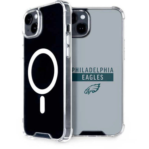 NFL Philadelphia Eagles Silver Performance Series iPhone 15 Plus MagSafe Case
