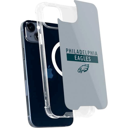 NFL Philadelphia Eagles Silver Performance Series iPhone 14 Plus MagSafe Case