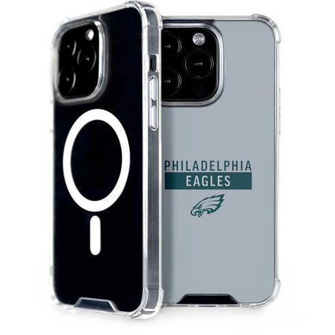 NFL Philadelphia Eagles Silver Performance Series iPhone 15 Pro MagSafe Case