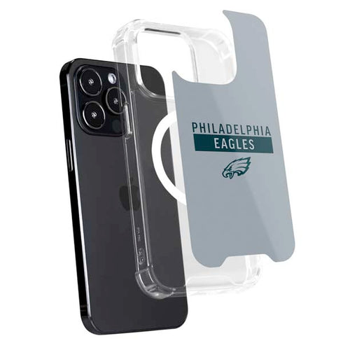 NFL Philadelphia Eagles Silver Performance Series iPhone 15 Pro Max MagSafe Case