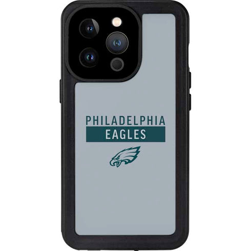 NFL Philadelphia Eagles Silver Performance Series iPhone 14 Pro Waterproof Case
