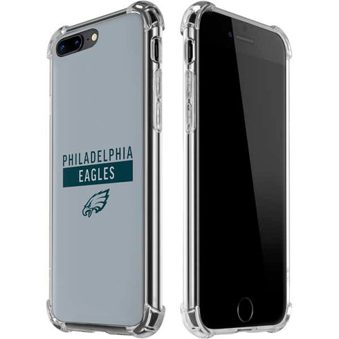 NFL Philadelphia Eagles Silver Performance Series iPhone 7/8 Plus Clear Case