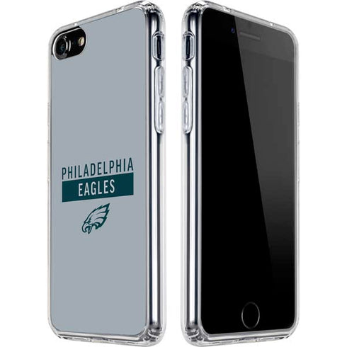 NFL Philadelphia Eagles Silver Performance Series iPhone SE (2nd & 3rd Gen) Clear Case
