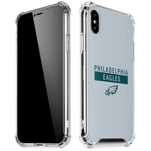 NFL Philadelphia Eagles Silver Performance Series iPhone X/XS Clear Case