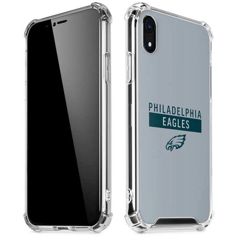 NFL Philadelphia Eagles Silver Performance Series iPhone XR Clear Case