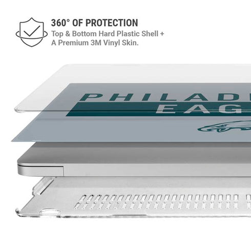 NFL Philadelphia Eagles Silver Performance Series MacBook Air 13in M1 (2021) Case plus Skin
