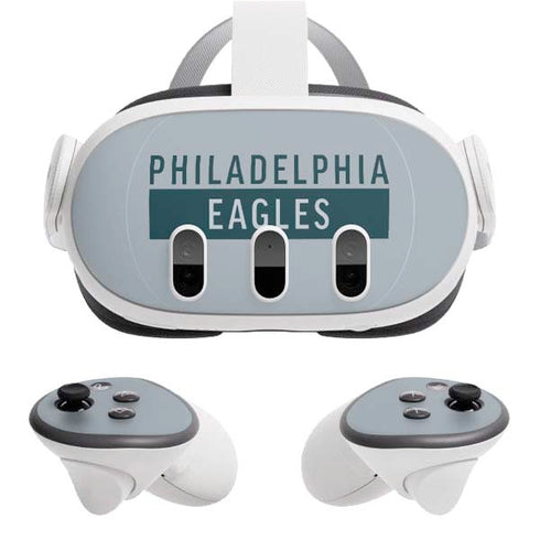 NFL Philadelphia Eagles Silver Performance Series Meta Quest 3 Skin