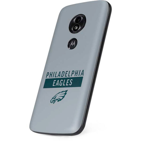 NFL Philadelphia Eagles Silver Performance Series Moto E5 Play Skin