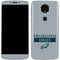NFL Philadelphia Eagles Silver Performance Series Moto E5 Plus Skin