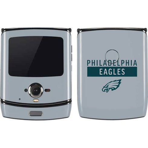 NFL Philadelphia Eagles Silver Performance Series Motorola RAZR Skin