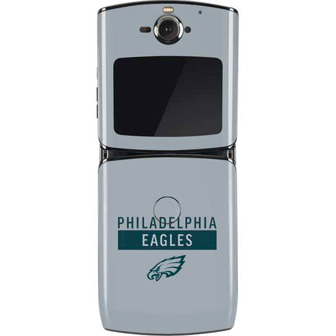 NFL Philadelphia Eagles Silver Performance Series Motorola RAZR Skin