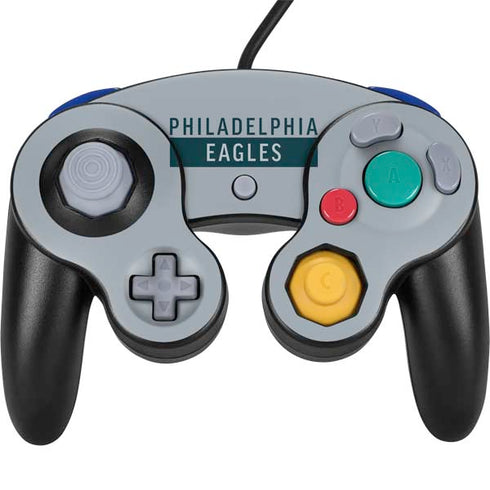NFL Philadelphia Eagles Silver Performance Series Nintendo GameCube Controller Skin