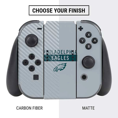 NFL Philadelphia Eagles Silver Performance Series Nintendo Switch Bundle Skin