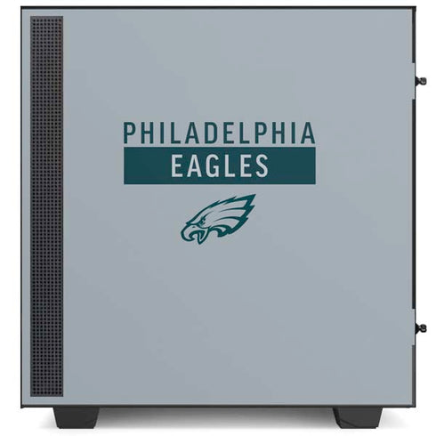 NFL Philadelphia Eagles Silver Performance Series NZXT H510 Compact ATX Mid-Tower Case Skin