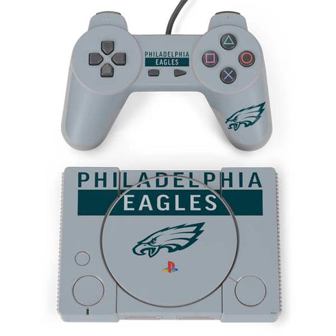 NFL Philadelphia Eagles Silver Performance Series PlayStation Classic Bundle Skin
