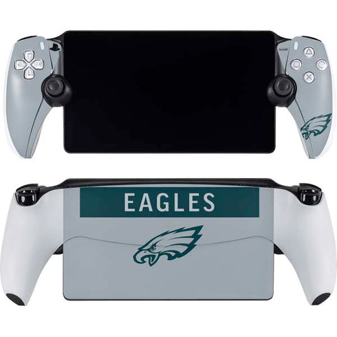 NFL Philadelphia Eagles Silver Performance Series PlayStation Portal Remote Player Skin