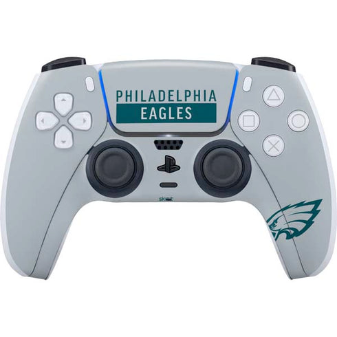 NFL Philadelphia Eagles Silver Performance Series PS5 Controller Skin