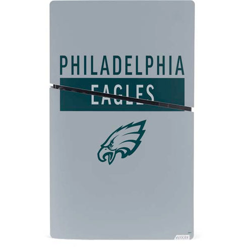 NFL Philadelphia Eagles Silver Performance Series PS5 Slim Digital Edition Console Skin