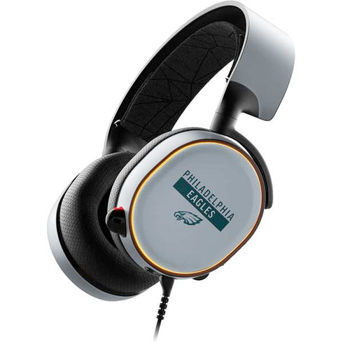 NFL Philadelphia Eagles Silver Performance Series SteelSeries Arctis 5 Skin