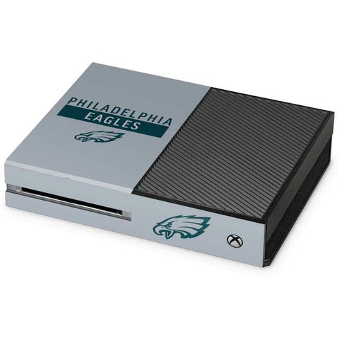 NFL Philadelphia Eagles Silver Performance Series Xbox One Console Skin